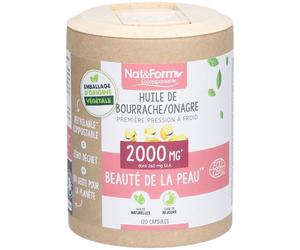 Nat & Form Ecocert® Huile de Bourrache Onagre Bio Capsule(S) 120 pc(s)