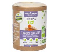 CURCUMA BIO 100% Eco-responsable | Complément Alimentaire 200 Gélules Vegan | Nat & Form | Digestion Articulations | Fabrication Francaise