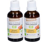 Nat & Form extrait de pépins pamplemousse bio 800 mg Extrait 2x50 ml