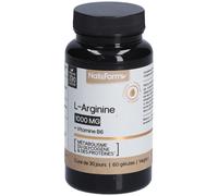 Nat & Form L-Arginine + Vitamine B6 métabolisme des protéines et du glycogene 60 gélules
