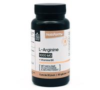 Nat & Form L-Arginine + Vitamine B6 métabolisme des protéines et du glycogene 60 gélules