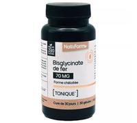 Nat & Form Nutraceutique Bisglycinate De Fer 30 Gélules