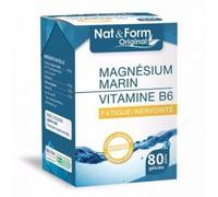 Nat & Form Original Magnésium Marin Vitamine B6 80 Gélules