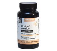 Nat & Form Premium Oméga 3 qualité Epax 90 capsules