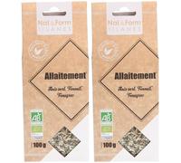 Nat&Form Tisane Allaitement bio Thé 2x100 g