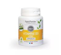Nat & Form Vitamines Et Minéraux Vitamine D3 + Zinc 60 Gélules Végétales