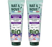 NAT&NOVE BIO Shampooing Boucles sans sulfates cheveux bouclés ou frisés : Sublime, redessine, maîtrise - 250 ml (Lot de 2)