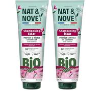 NAT&NOVE BIO Shampooing Éclat cheveux colorés ou méchés -250 ml (Lot de 2)
