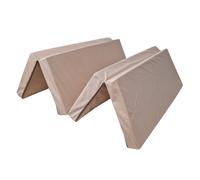 Matelas d'appoint pliant - NATALIA SPZOO - 180 x 120 cm - Housse déhoussable - Mousse PU - Beige