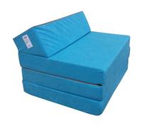 Matelas pliant pour adultes et enfants - Natalia Spzoo - Bleu - Mousse Polyurethane - Hypoallergénique