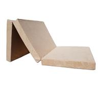 Natalia Spzoo Matelas lit futon Pliable Pliant 195 x 65 x 10 cm (1009-Beige)