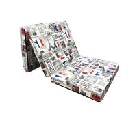 Natalia Spzoo Matelas lit futon pliable pliant 195x65x10 cm chauffeuse 1 place L