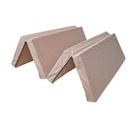 Matelas d'appoint pliant - NATALIA SPZOO - 180 x 120 cm - Housse déhoussable - Mousse PU - Beige