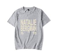 Natalie Bergman T-shirt à manches courtes pour homme/femme, gris, XXL