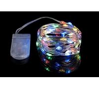 Nataluna Multicolor 40 microLED à Batt. 4 m U.Inte, comme Photo, Unique