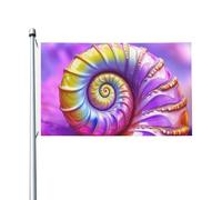 Natalyaram_19h_Cosmic_Mystical_Swirling_Fibonacci_Spiral_-Chao_549f0842-C27f-403c-9aea-A62afe379f51 Drapeaux de maison de cour, bannière de vœux de saison avec œillets, décoration d'intérieur et