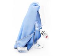 NATARO® 10x Glanzzauber Chiffon en Microfibres pour Vitres - pour Fenêtres avec Verre Cristallin et sans Traces - Chiffon Microfibre Vitre, Chiffon Vitre sans Trace (48x68cm, Bleu)