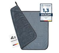 NATARO® Lot de 4 Fast Dry it Chiffon sec de qualité supérieure pour cabine de douche, voiture, maison, camping - L'original - Chiffon en microfibre extra absorbant, non pelucheux, anti-rayures - 40 x