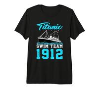 Natation 1912 Titanic Swim Team Swimmer T-Shirt Haut de Gamme