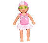Natation Baby Doll avec Un Articulation Mobile Mignonne poupée bébé imperméable réaliste avec Un Costume détachable Battery Powered Water Toys for Pool Bathtub, Pas de Batterie