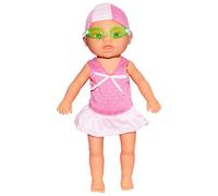 Natation Baby Doll avec Un Articulation Mobile Mignonne poupée bébé imperméable réaliste avec Un Costume détachable Battery Powered Water Toys pour Baignoire de Piscine, Pas de Batterie, Accessoires