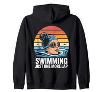 Natation Just One More Lap Swim Entraînement d'athlète Sweat à Capuche