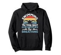 Natation Le Seul Sport auquel Vous Vous Faites Hurler pour Respirer Nager Sweat à Capuche