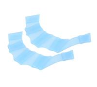 Natation Menottes des nageoires en Silicone Swimming Doigt Gants Webbed Gants nage de Palmier Gants Doux Confortable Conception hydrodynamique élastique pour Adultes Enfants (Bleu)