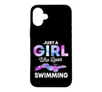 Natation Nageuse Crawl Brasse Papillon Amoureux Nageur Coque pour iPhone 16 Plus