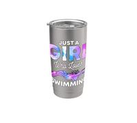 Natation Nageuse Crawl Brasse Papillon Amoureux Nageur Gobelet isotherme en acier inoxydable double paroi