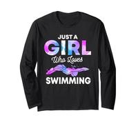 Natation Nageuse Crawl Brasse Papillon Amoureux Nageur Manche Longue