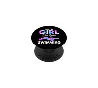 Natation Nageuse Crawl Brasse Papillon Amoureux Nageur PopSockets PopGrip Adhésif