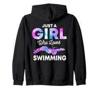 Natation Nageuse Crawl Brasse Papillon Amoureux Nageur Sweat à Capuche