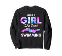 Natation Nageuse Crawl Brasse Papillon Amoureux Nageur Sweatshirt