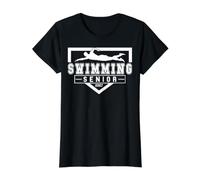Natation Senior Night Swim Senior 2027 Graduation 2 T-Shirt Graphique avec Valeur
