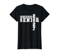 Natation Senior Night Swim Senior 2027 Graduation 3 T-Shirt Graphique avec Valeur