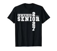 Natation Senior Night Swim Senior 2027 Graduation 3 T-Shirt Graphique avec Valeur