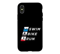 Natation Vélo Course Triathlète Endurance Train Triathlon Entraînement Coque pour iPhone X/XS