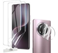 Natbok 2+2 Pièces Protection écran Honor Magic 7 Lite 5G, avec 2 Caméra Arrière Protecteur, Anti-Rayures et Sans Bulles TPU Flexible Film Facile à Installer Honor Magic 7 Lite Protection D'écran