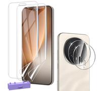 Natbok 2+2 Pièces Protection écran Honor Magic 8 Pro 5G 6,71 Pouces, avec 2 Caméra Arrière Protecteur, Anti-Rayures et Sans Bulles TPU Flexible Film Facile à Installer Magic8 Pro Protection D'écran