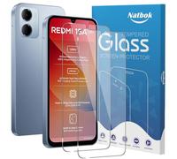 Natbok 2 Pièces Verre Trempé pour Xiaomi Redmi 15A/Redmi A7 Pro/Poco C81/Poco C81 Pro, Sans Bulles Anti-Rayures Protection d'écran pour Redmi Mi 15 A HD Transparent Verre, Facile à Installer