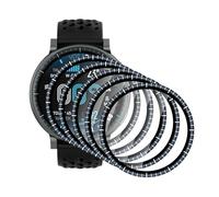 Natbok [5 Pièces Protection Écran pour Amazfit Active Max 48mm, [3D Couverture Complète] Anti-Rayures Sans Bulles Ultra Claire PMMA Film Protection D'écran pour Amazfit Active Max