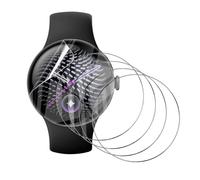 Natbok 5 Pièces Protection écran pour Google Pixel Watch 5/4/3 45mm Anti-Rayures et Sans Bulles, HD Clear TPU Flexible Film, Facile à Installer Pixel Watch 5 Protection D'écran