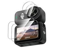 Natbok Lot de 2 protecteurs d'écran compatibles avec DJI Osmo Nano + 2 protecteurs d'objectif d'appareil photo, film en verre trempé 9H, HD transparent résistant aux rayures pour DJI Osmo Nano