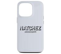 Natchez Mississippi - Bloc Natchez MS Coque pour iPhone 13 Pro