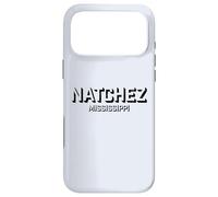 Natchez Mississippi - Bloc Natchez MS Coque pour iPhone 17 Pro Max