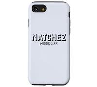 Natchez Mississippi - Bloc Natchez MS Coque pour iPhone SE (2020) / 7/8