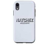 Natchez Mississippi - Bloc Natchez MS Coque pour iPhone XR
