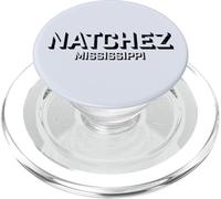 Natchez Mississippi - Bloc Natchez MS PopSockets PopGrip pour MagSafe