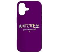 Natchez Mississippi - Logo Aquarelle Natchez MS Coque pour iPhone 17
